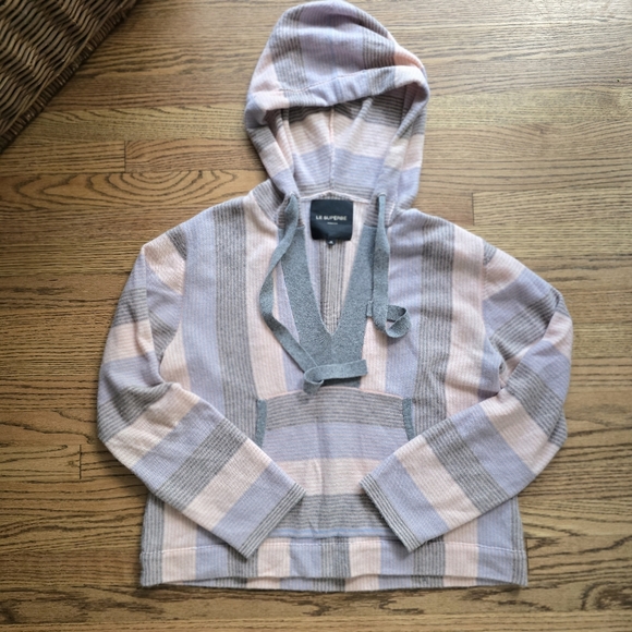 le superbe Sweaters - Le Superbe Cashmere Baja Hoodie 'Drug Rug' Style Hoodie M Medium Hooded